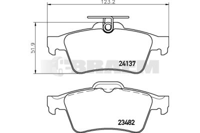 Truck and bus spare parts - Brake system - Brake discs and brake drums - Brake lining - TEX2413701