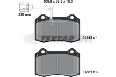 Truck and bus spare parts - Brake system - Brake discs and brake drums - Brake lining - TEX2414301