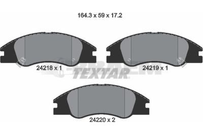 Truck and bus spare parts - Brake system - Brake discs and brake drums - Brake lining - TEX2421801