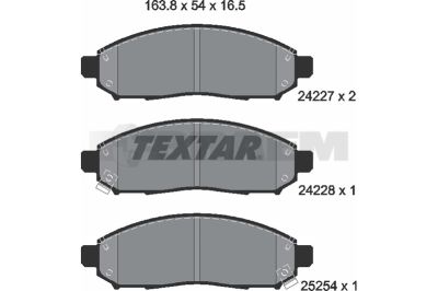 Truck and bus spare parts - Brake system - Brake discs and brake drums - Brake lining - TEX2422704