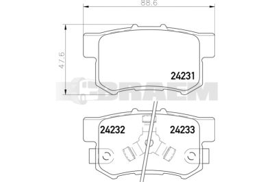 Truck and bus spare parts - Brake system - Brake discs and brake drums - Brake lining - TEX2424001