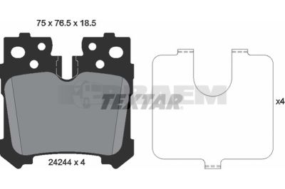 Truck and bus spare parts - Brake system - Brake discs and brake drums - Brake lining - TEX2424401
