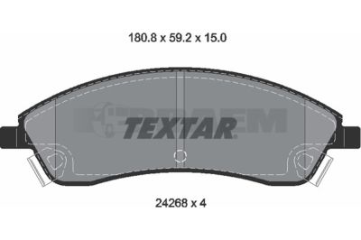 Truck and bus spare parts - Brake system - Brake discs and brake drums - Brake lining - TEX2426801