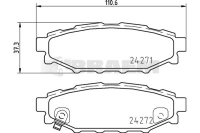 Truck and bus spare parts - Brake system - Brake discs and brake drums - Brake lining - TEX2427101