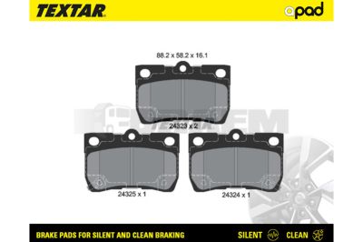 Truck and bus spare parts - Brake system - Brake discs and brake drums - Brake lining - TEX2432301