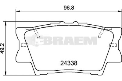 Truck and bus spare parts - Brake system - Brake discs and brake drums - Brake lining - TEX2433801