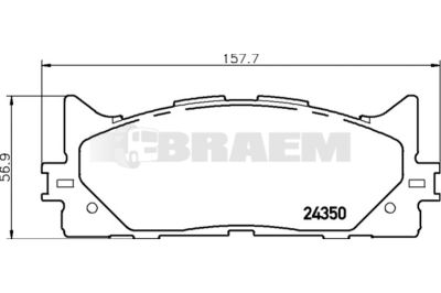 Truck and bus spare parts - Brake system - Brake discs and brake drums - Brake lining - TEX2435001