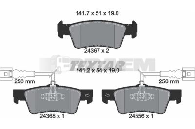 Truck and bus spare parts - Brake system - Brake discs and brake drums - Brake lining - TEX2436701