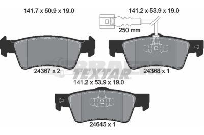 Truck and bus spare parts - Brake system - Brake discs and brake drums - Brake lining - TEX2436704