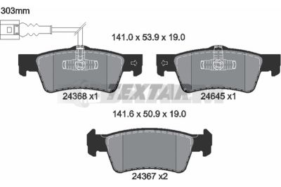 Truck and bus spare parts - Brake system - Brake discs and brake drums - Brake lining - TEX2436801