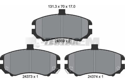 Truck and bus spare parts - Brake system - Brake discs and brake drums - Brake lining - TEX2436901