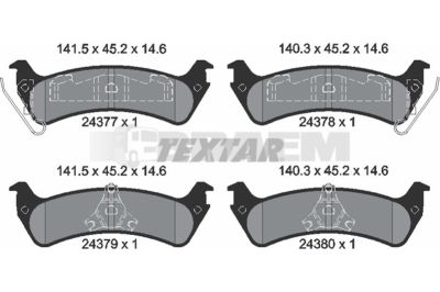 Truck and bus spare parts - Brake system - Brake discs and brake drums - Brake lining - TEX2437701