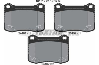 Truck and bus spare parts - Brake system - Brake discs and brake drums - Brake lining - TEX2440101