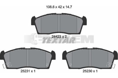 Truck and bus spare parts - Brake system - Brake discs and brake drums - Brake lining - TEX2442302