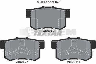 Truck and bus spare parts - Brake system - Brake discs and brake drums - Brake lining - TEX2443402