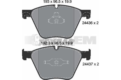 Truck and bus spare parts - Brake system - Brake discs and brake drums - Brake lining - TEX2443601