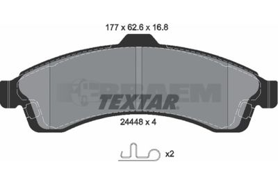Truck and bus spare parts - Brake system - Brake discs and brake drums - Brake lining - TEX2444801