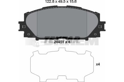 Truck and bus spare parts - Brake system - Brake discs and brake drums - Brake lining - TEX2445101