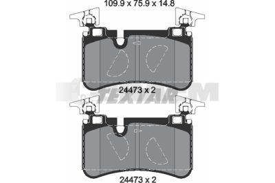 Truck and bus spare parts - Brake system - Brake discs and brake drums - Brake lining - TEX2447301