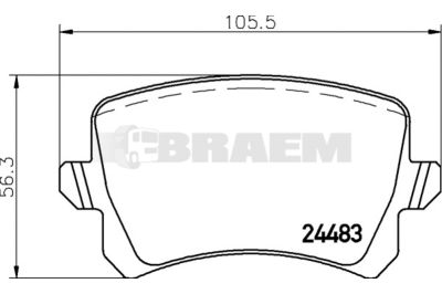 Truck and bus spare parts - Brake system - Brake discs and brake drums - Brake lining - TEX2448301