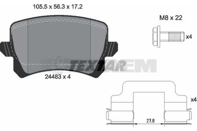 Truck and bus spare parts - Brake system - Brake discs and brake drums - Brake lining - TEX2448382
