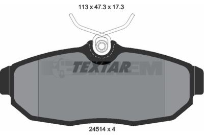 Truck and bus spare parts - Brake system - Brake discs and brake drums - Brake lining - TEX2451401