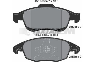 Truck and bus spare parts - Brake system - Brake discs and brake drums - Brake lining - TEX2453801