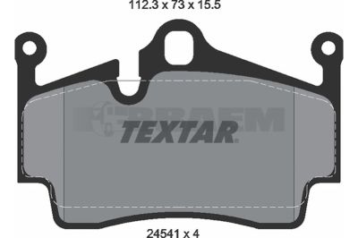 Truck and bus spare parts - Brake system - Brake discs and brake drums - Brake lining - TEX2454101