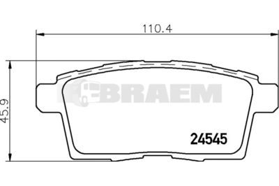 Truck and bus spare parts - Brake system - Brake discs and brake drums - Brake lining - TEX2454501