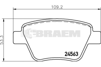 Truck and bus spare parts - Brake system - Brake discs and brake drums - Brake lining - TEX2456301