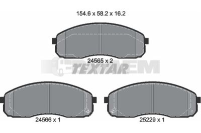 Truck and bus spare parts - Brake system - Brake discs and brake drums - Brake lining - TEX2456501
