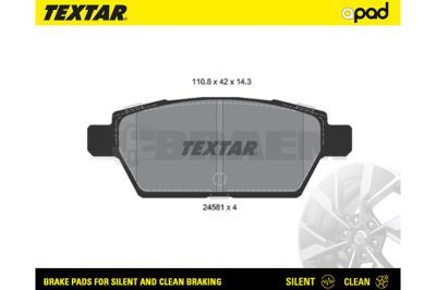 Truck and bus spare parts - Brake system - Brake discs and brake drums - Brake lining - TEX2458102