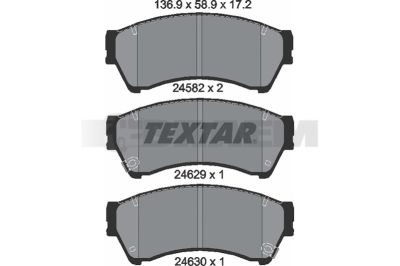 Truck and bus spare parts - Brake system - Brake discs and brake drums - Brake lining - TEX2458201