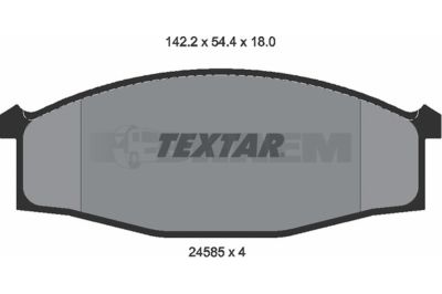 Truck and bus spare parts - Brake system - Brake discs and brake drums - Brake lining - TEX2458501