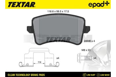 Truck and bus spare parts - Brake system - Brake discs and brake drums - Brake lining - TEX2460602