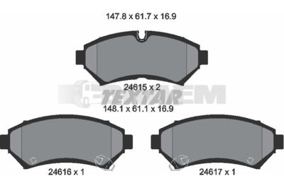 Truck and bus spare parts - Brake system - Brake discs and brake drums - Brake lining - TEX2461501