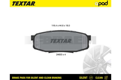 Truck and bus spare parts - Brake system - Brake discs and brake drums - Brake lining - TEX2465301