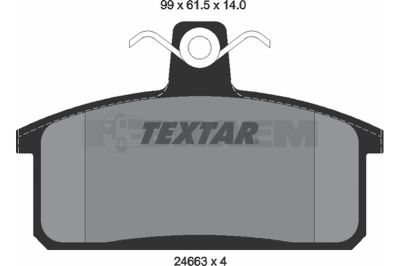 Truck and bus spare parts - Brake system - Brake discs and brake drums - Brake lining - TEX2466301