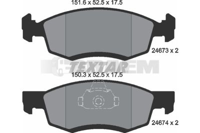 Truck and bus spare parts - Brake system - Brake discs and brake drums - Brake lining - TEX2467301