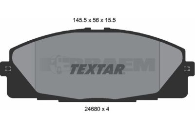 Truck and bus spare parts - Brake system - Brake discs and brake drums - Brake lining - TEX2468001
