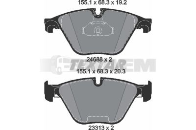 Truck and bus spare parts - Brake system - Brake discs and brake drums - Brake lining - TEX2468801