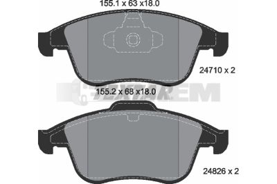Truck and bus spare parts - Brake system - Brake discs and brake drums - Brake lining - TEX2471001