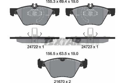 Truck and bus spare parts - Brake system - Brake discs and brake drums - Brake lining - TEX2472281