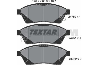 Truck and bus spare parts - Brake system - Brake discs and brake drums - Brake lining - TEX2475001