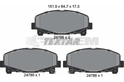 Truck and bus spare parts - Brake system - Brake discs and brake drums - Brake lining - TEX2476601