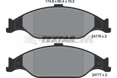 Truck and bus spare parts - Brake system - Brake discs and brake drums - Brake lining - TEX2477601