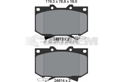 Truck and bus spare parts - Brake system - Brake discs and brake drums - Brake lining - TEX2481301