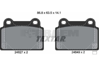 Truck and bus spare parts - Brake system - Brake discs and brake drums - Brake lining - TEX2482701