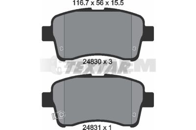 Truck and bus spare parts - Brake system - Brake discs and brake drums - Brake lining - TEX2483001
