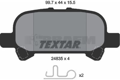 Truck and bus spare parts - Brake system - Brake discs and brake drums - Brake lining - TEX2483501